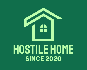 Green Real Estate Home logo design