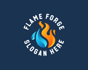 Thermal Fire Ice logo design