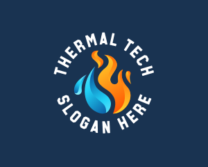 Thermal Fire Ice logo design