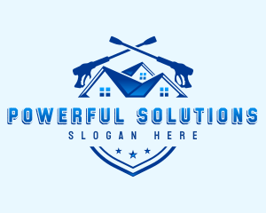 Residential Roof Pressure Washer logo design