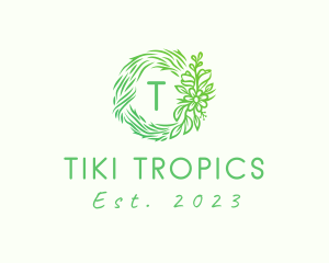 Floral Tropical Resort logo design