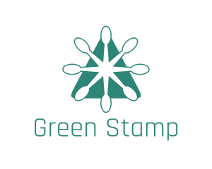 Green Spoon Triangle Restaurant logo design