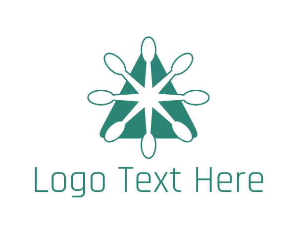 Green Triangle logo example 4