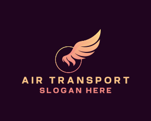 Wing Flight Logistics logo design