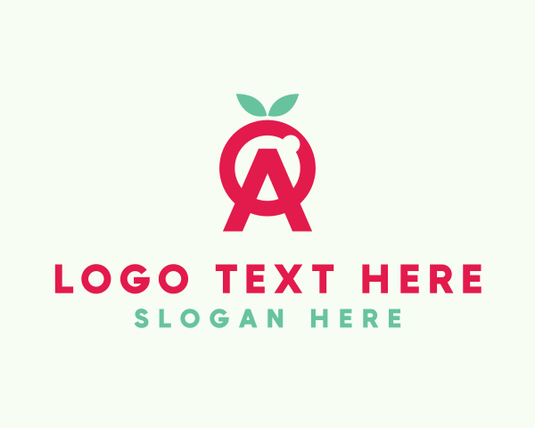 Pink Leaf logo example 2