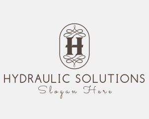 Ornate Victorian Oval Decoration logo design