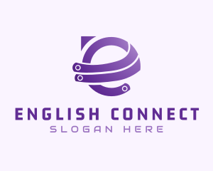 Purple E Tech logo design