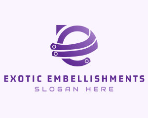 Purple E Tech logo design