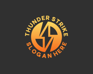 Thunder Electricity Power logo design