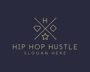 Modern Hip Star Brand logo design