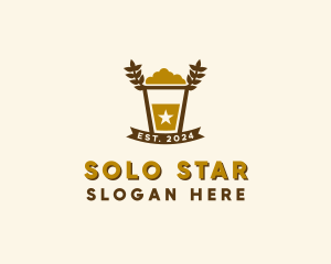 Star Barley Beer Pub logo design