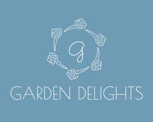 Floral Herbal Garden  logo design