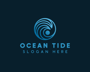 Ocean Wave Surf logo design
