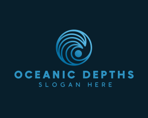 Ocean Wave Surf logo design