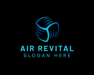 Fan Air Condition Thermal logo design