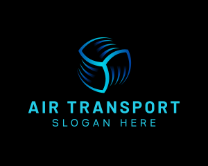 Fan Air Condition Thermal logo design