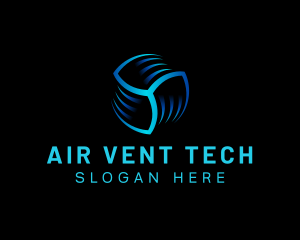 Fan Air Condition Thermal logo design