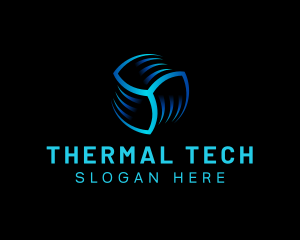 Fan Air Condition Thermal logo design