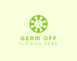 Germ Virus Particle logo design