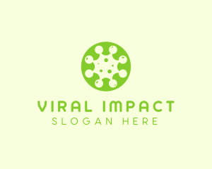 Germ Virus Particle logo design