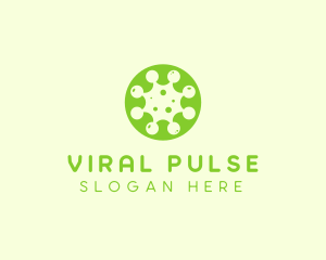 Germ Virus Particle logo design