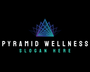 Premium Tech Pyramid logo design