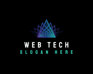 Premium Tech Pyramid logo design