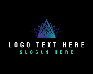 Geometry - Premium Tech Pyramid logo design