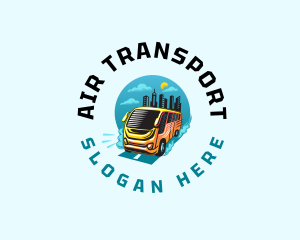 Shuttle Bus Transportation logo design