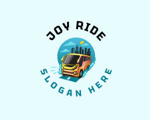 Shuttle Bus Transportation logo design