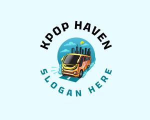 Shuttle Bus Transportation logo design