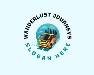 Shuttle Bus Transportation logo design