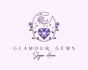 Luxury Heart Jewelry logo design