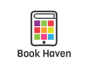 Mobile Application Book logo design