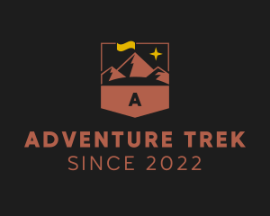 Mountain Hiking Trek logo design