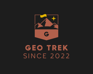 Mountain Hiking Trek logo design