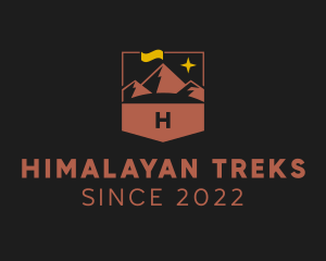 Mountain Hiking Trek logo design