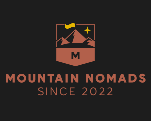 Mountain Hiking Trek logo design