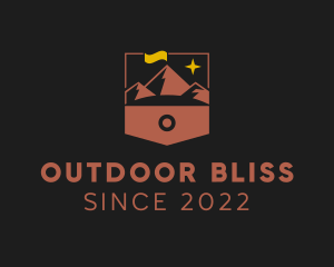 Mountain Hiking Trek logo design