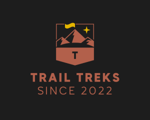 Mountain Hiking Trek logo design