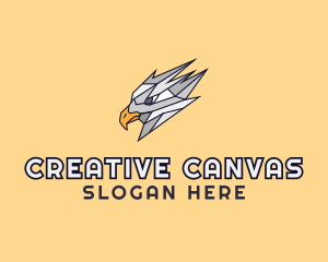 Geometrics Falcon Bird logo design