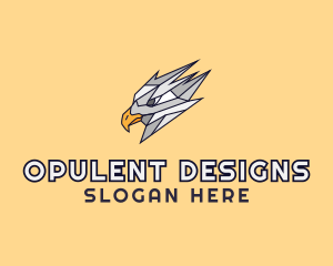 Geometrics Falcon Bird logo design