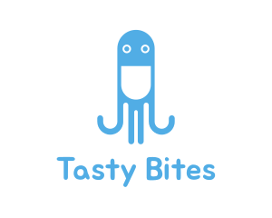 Blue Seafood Octopus  logo