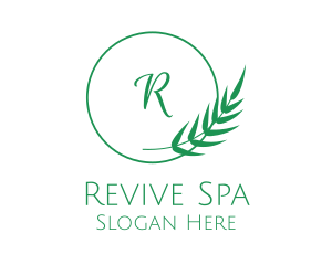 Natural Leaf Spa logo design