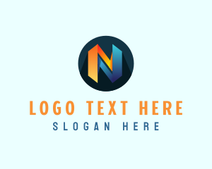 Geometry - Geometric Startup Letter N logo design