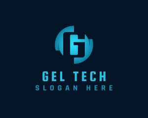 Digital Tech Letter G logo design