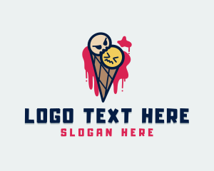 Scary Ice Cream Cone logo