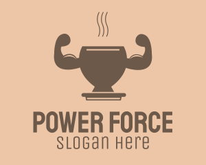 Strong Hot Drink logo design