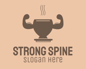 Strong Hot Drink logo design