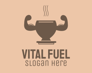 Strong Hot Drink logo design